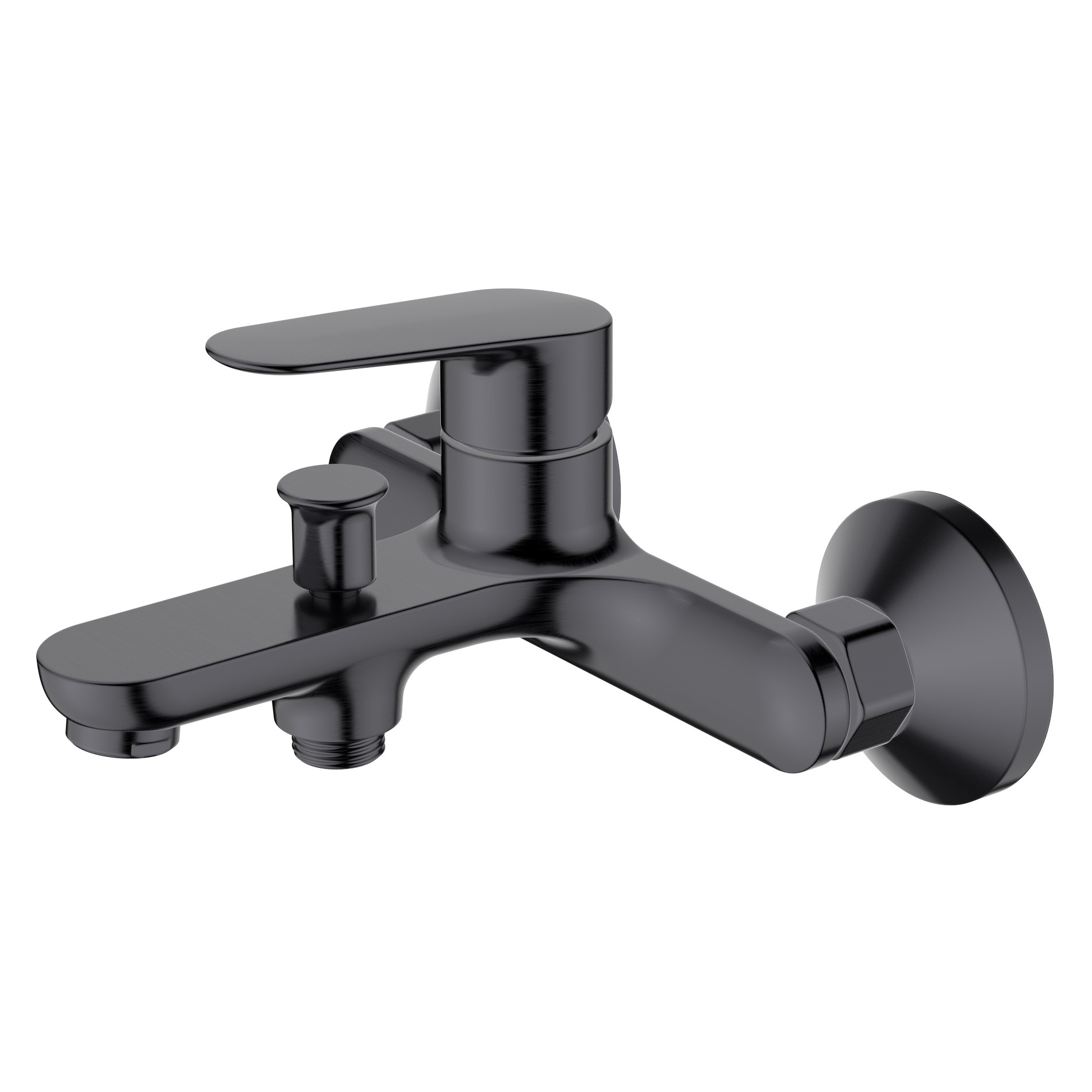 Смеситель для ванны Haiba HB60796-3, оружейная сталь
