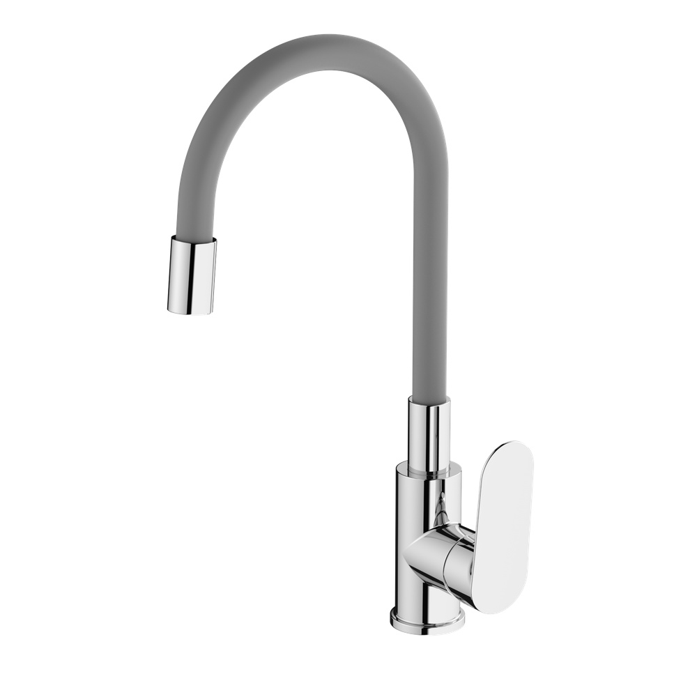 Смеситель для кухни с гибким изливом Haiba HB73796, хром