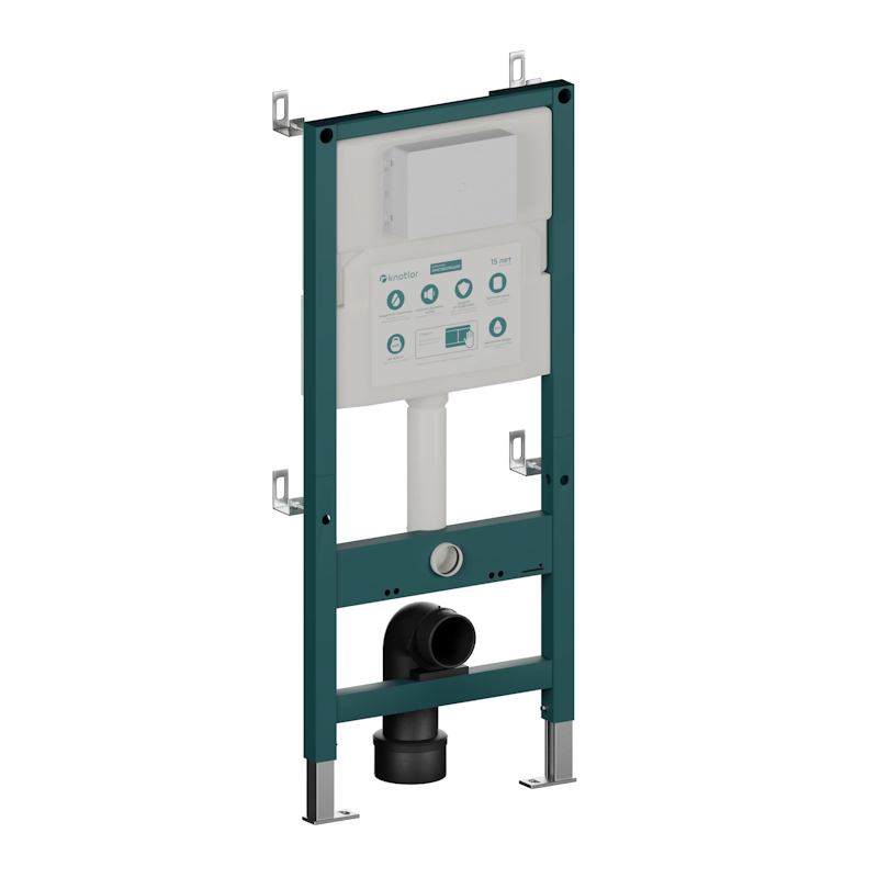 Инсталляция для подвесного унитаза Knotlor ISWC503FG, бирюзовый (серия 2)