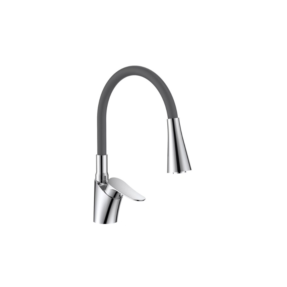 Смеситель для кухни с гибким изливом VODA Kitchen K19, хром