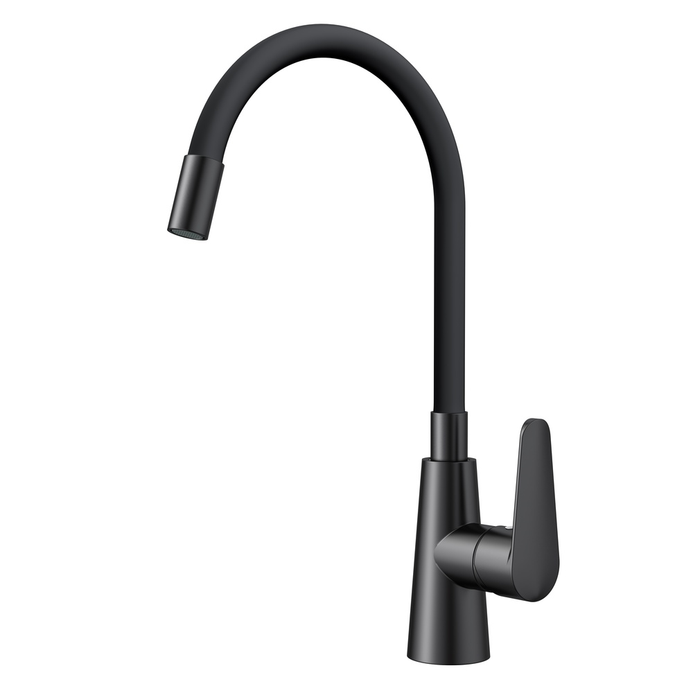Смеситель для кухни с гибким изливом ESKO K48GMB, графит