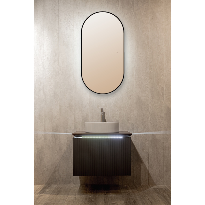 Зеркало Silver Mirrors Вива - Черный/Viva - BLACK 550х1050 2.1 (бесконтактный сенсор, подогрев,гор/верт)