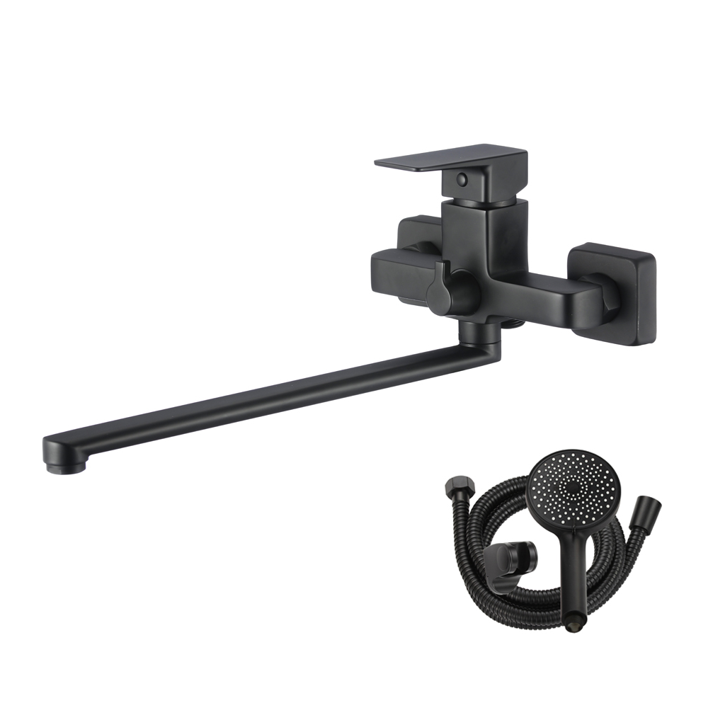 Смеситель для ванны WesnaArt NARCIS NAR06-320BL-25221, черный