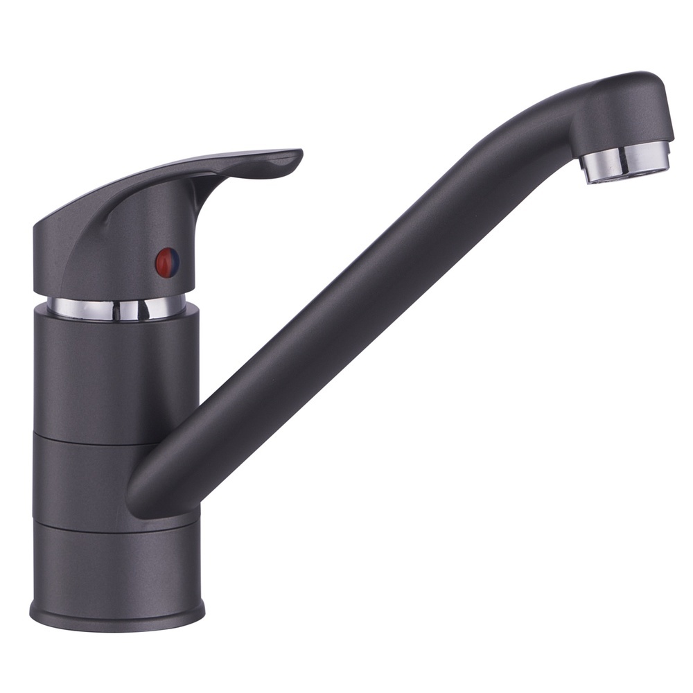 Смеситель для кухни Plstart PL4515-17, оружейная сталь/хром
