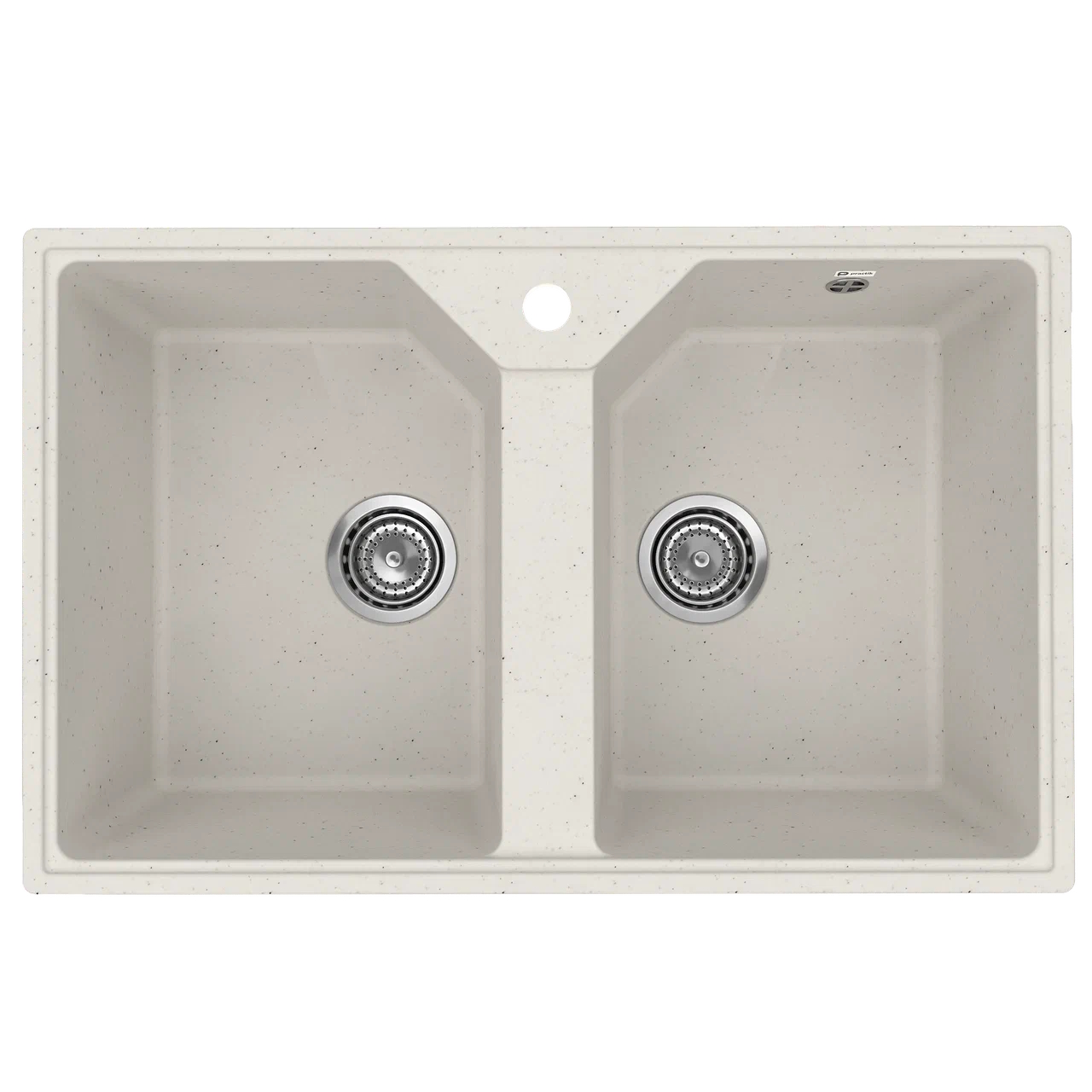 Кухонная мойка Practik PR-M-770-001 (без сифона), белый камень