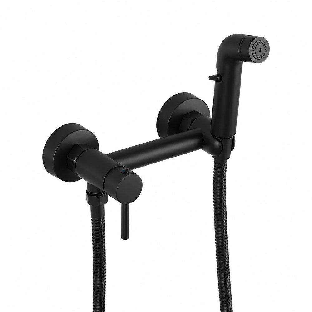Гигиенический душ со смесителем FRUD R7503-6, черный