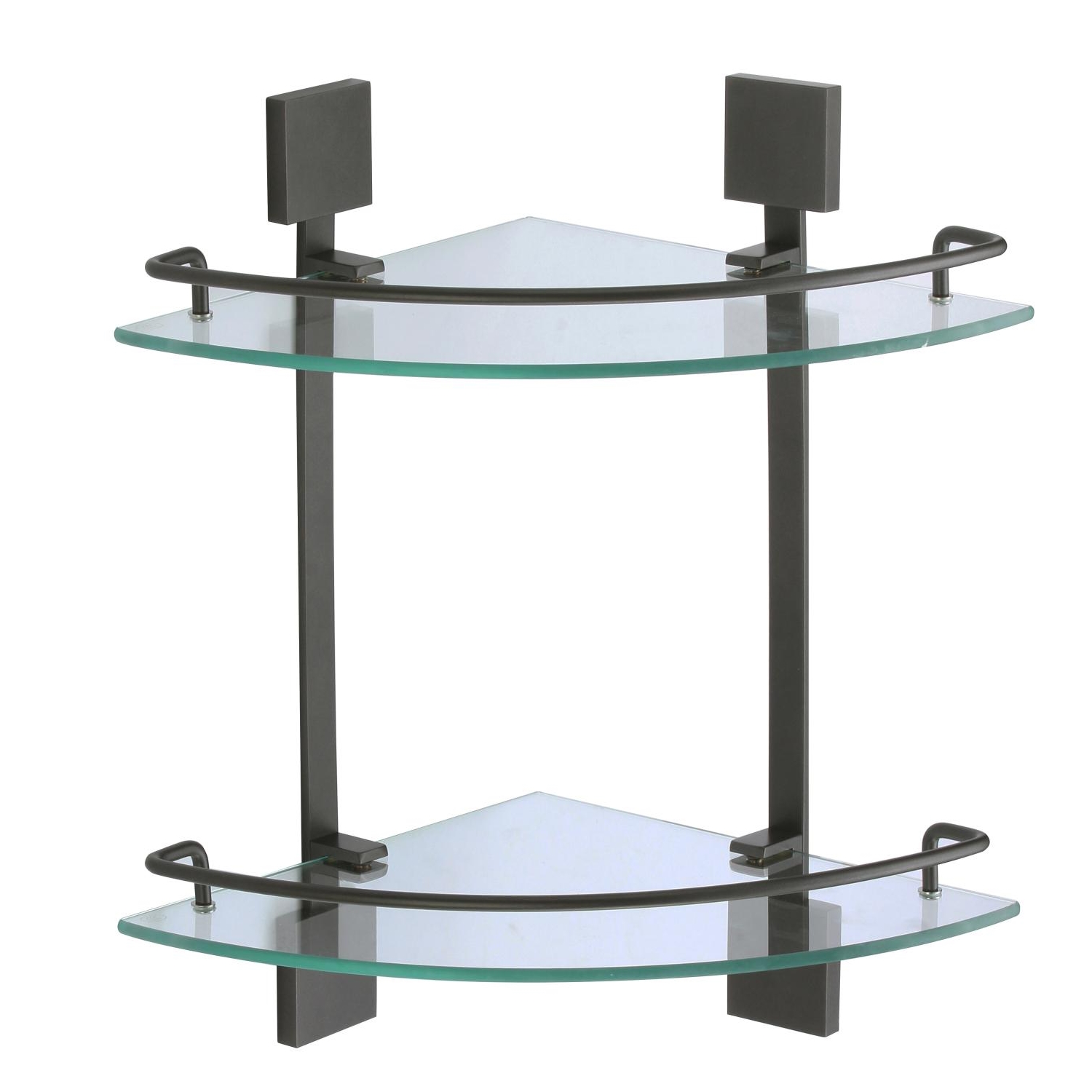 Полка угловая стеклянная Savol S-065322H, черный