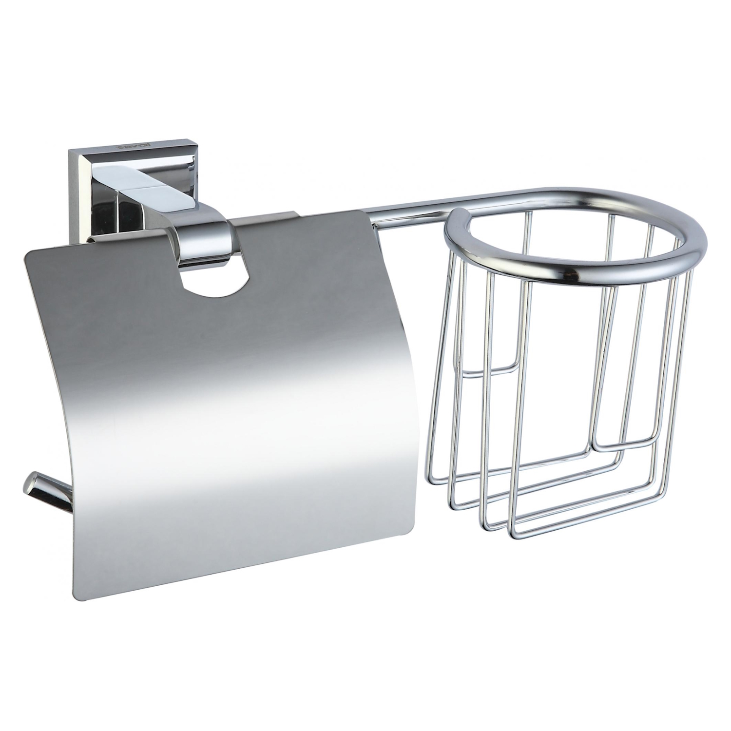 Держатель для туалетной бумаги и освежителя Savol S-L09551, хром