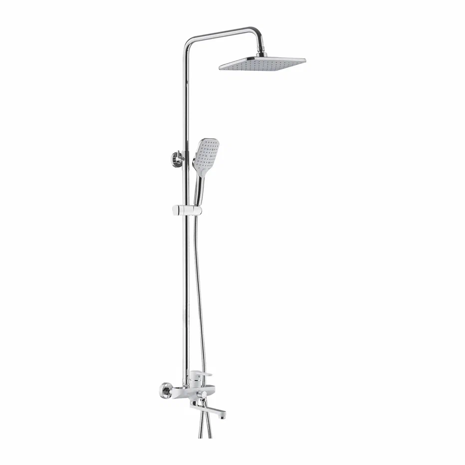 Душевая система Shevanik S8136F, белый/хром