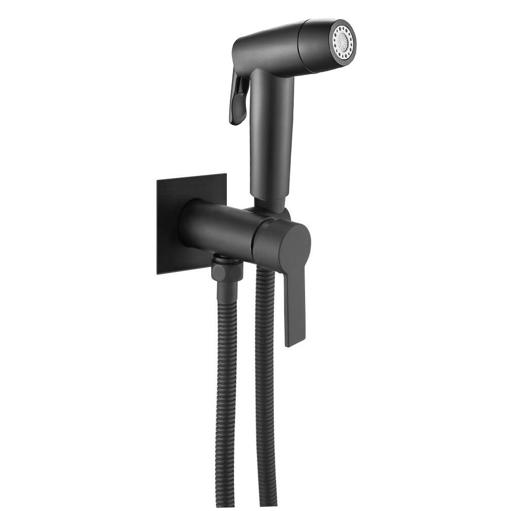 Гигиенический душ со смесителем ESKO SB 83H Black/SB83HB, черный
