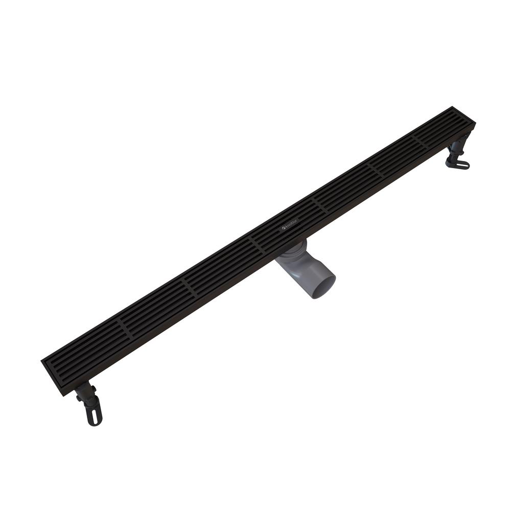 Душевой трап линейный Knotlor SDRW0800LBL, матовый черный