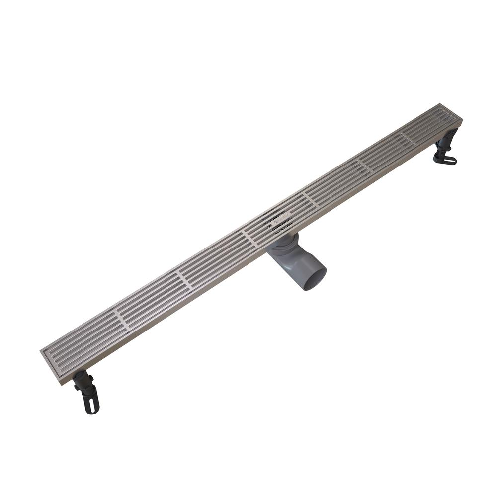 Душевой трап линейный Knotlor SDRW0800LBS, матовая сталь