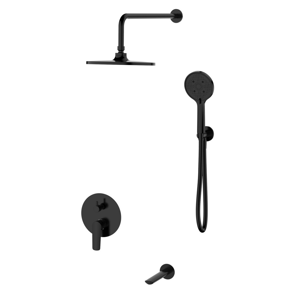 Душевая система встраиваемая ESKO Lagos Black SET7in1LGB, черный