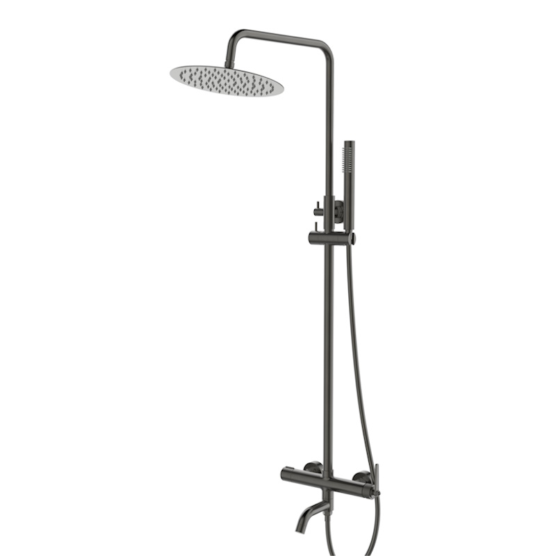 Душевая система Esko Bangkok Gun metal ST250BGGM, оружейная сталь