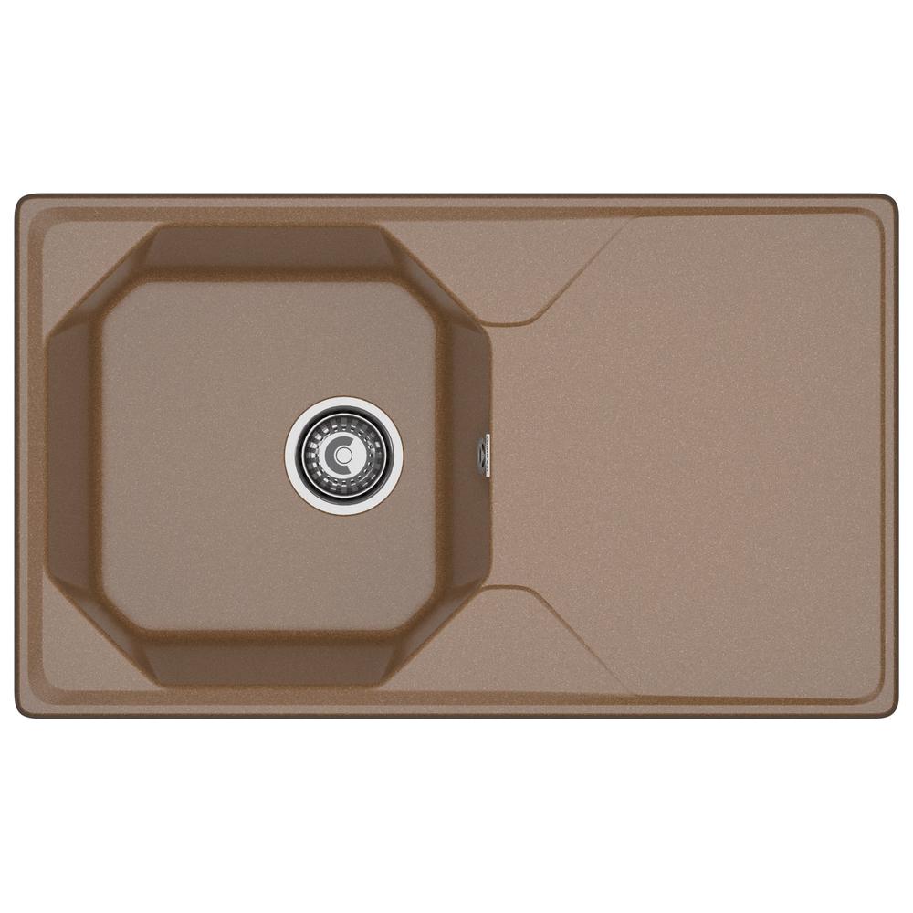 Кухонная мойка GranFest UNIQUE 840L, терракот
