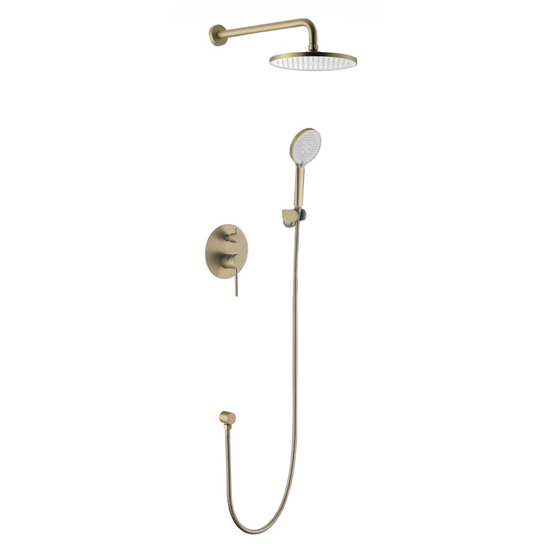 Душевая система встраиваемая Voda Vessel GOLD Set_3in1/VSET3in1VSLG, золотой сатин