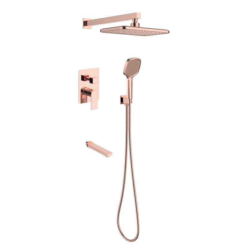 Душевая система встраиваемая 7в1 Voda Neva Rose Gold 7in1NVRG/VSET7in1NVRG, розовое золото