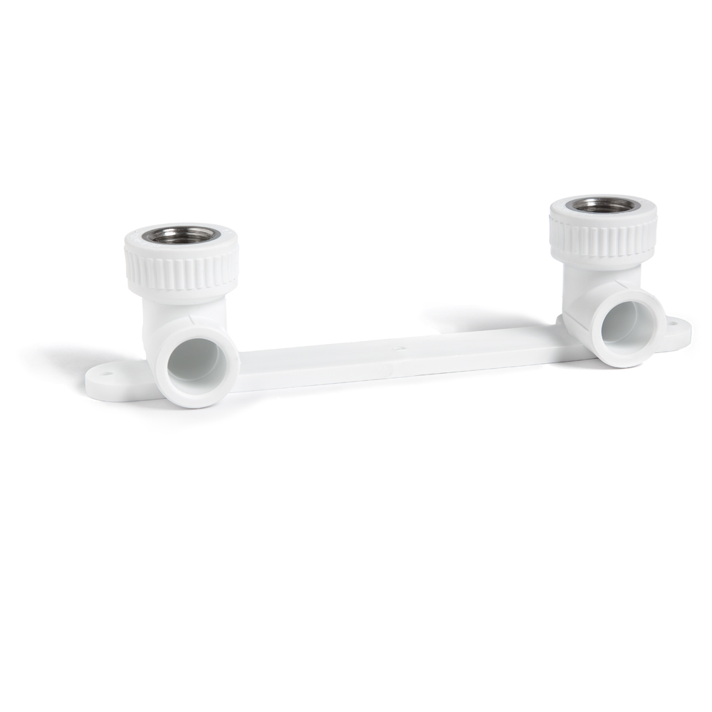 Настенный комплект (с водорозетками) для смесителя Fusionplast 5101FP, 20х1/2", комбинированный