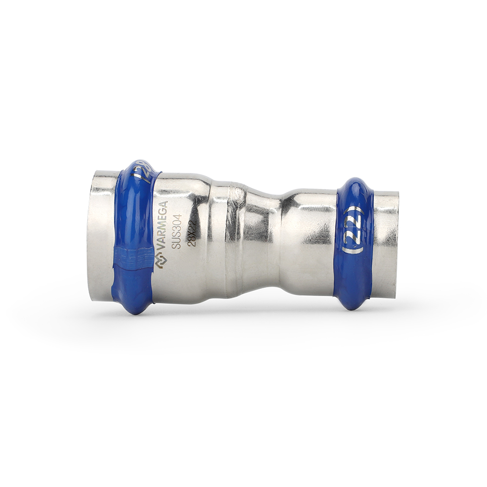 Муфта двухраструбная Varmega Inox Press переходная VM702002822, 28×22 мм