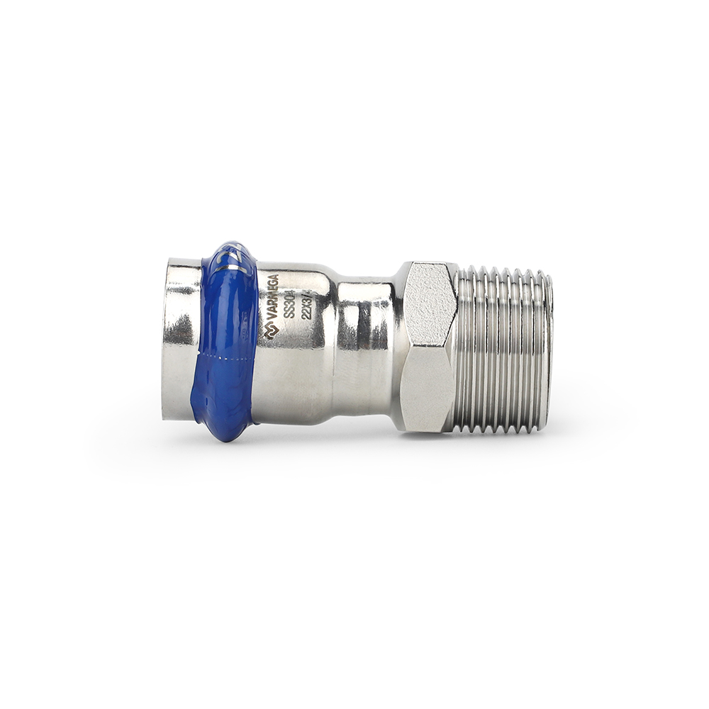Муфта раструбная Varmega Inox Press с наружной резьбой VM706003506, 35×1"