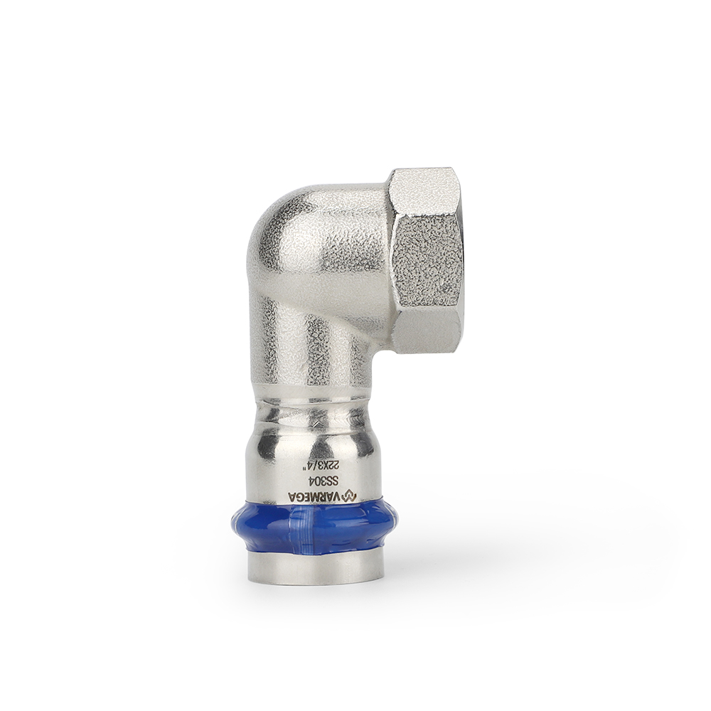 Угольник раструбный Varmega Inox Press с внутренней резьбой VM714003506, 35×1"