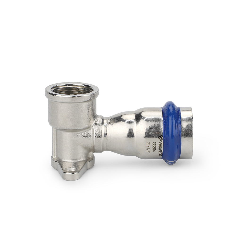Водорозетка раструбная Varmega Inox Press с внутренней резьбой VM716001504, 15×1/2"