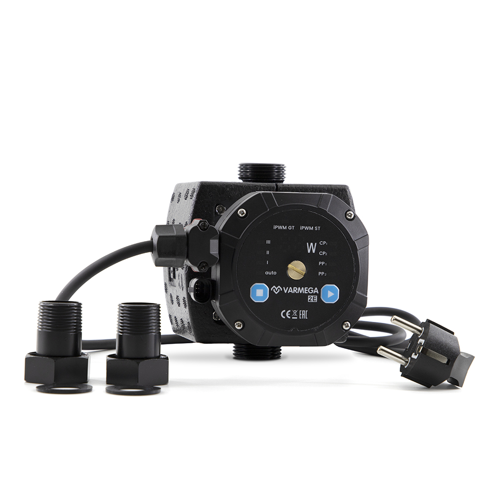 Коллекторы распределительные с регулировочными клапанами, хромированные, серия VMMM01 с функцией EASY-LOCK, 3/4" х 1/2" - 4, в упаковке 1