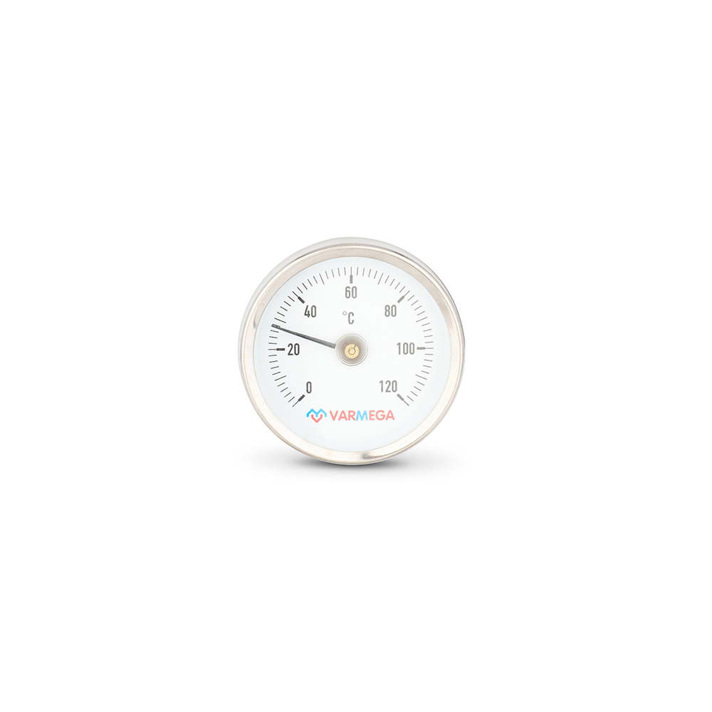 Термометр биметаллический накладной Varmega VMMT05-805000, диаметр 80 мм