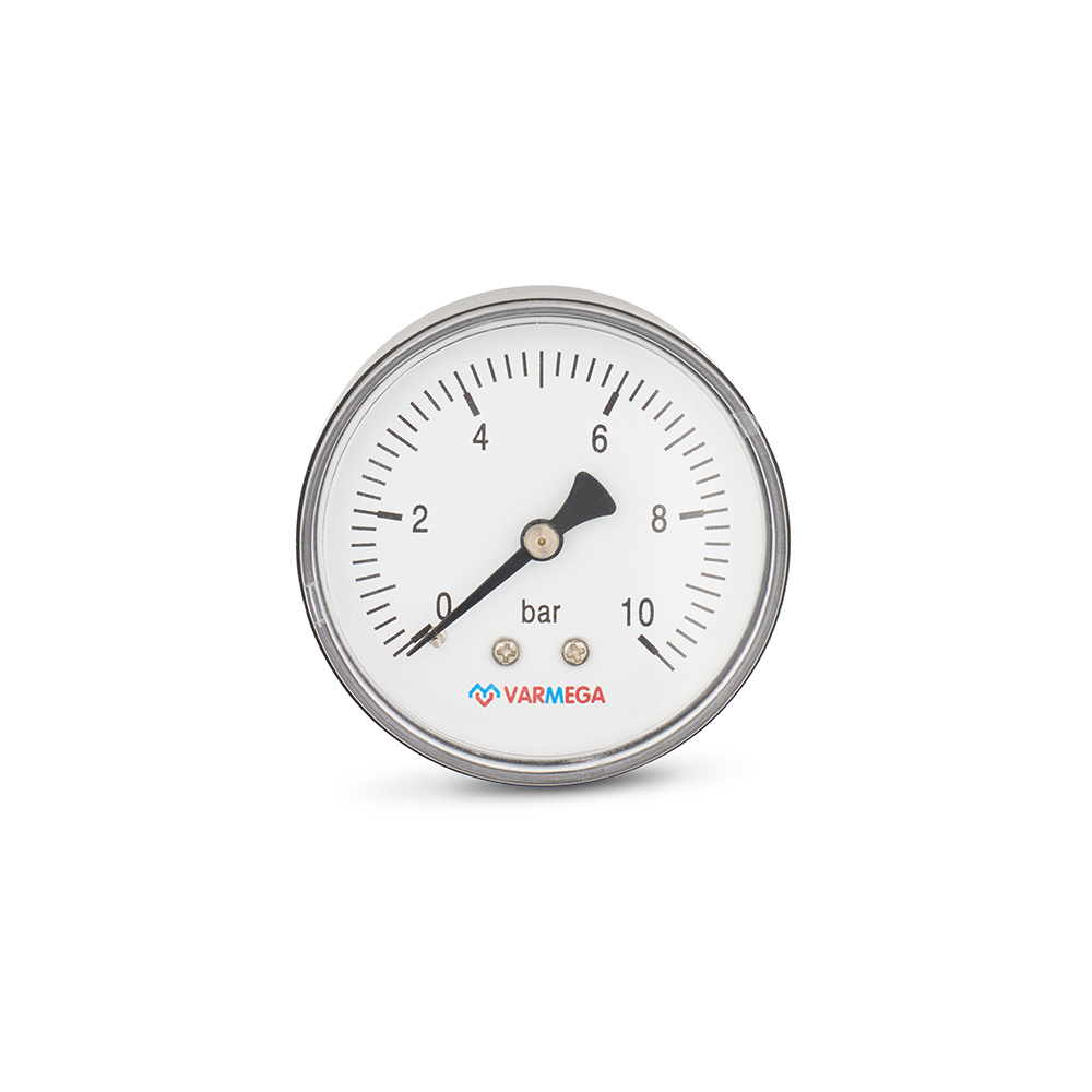 Манометр аксиальный Varmega VMMT08-631002, диаметр 63 мм, 10 бар, 1/4"