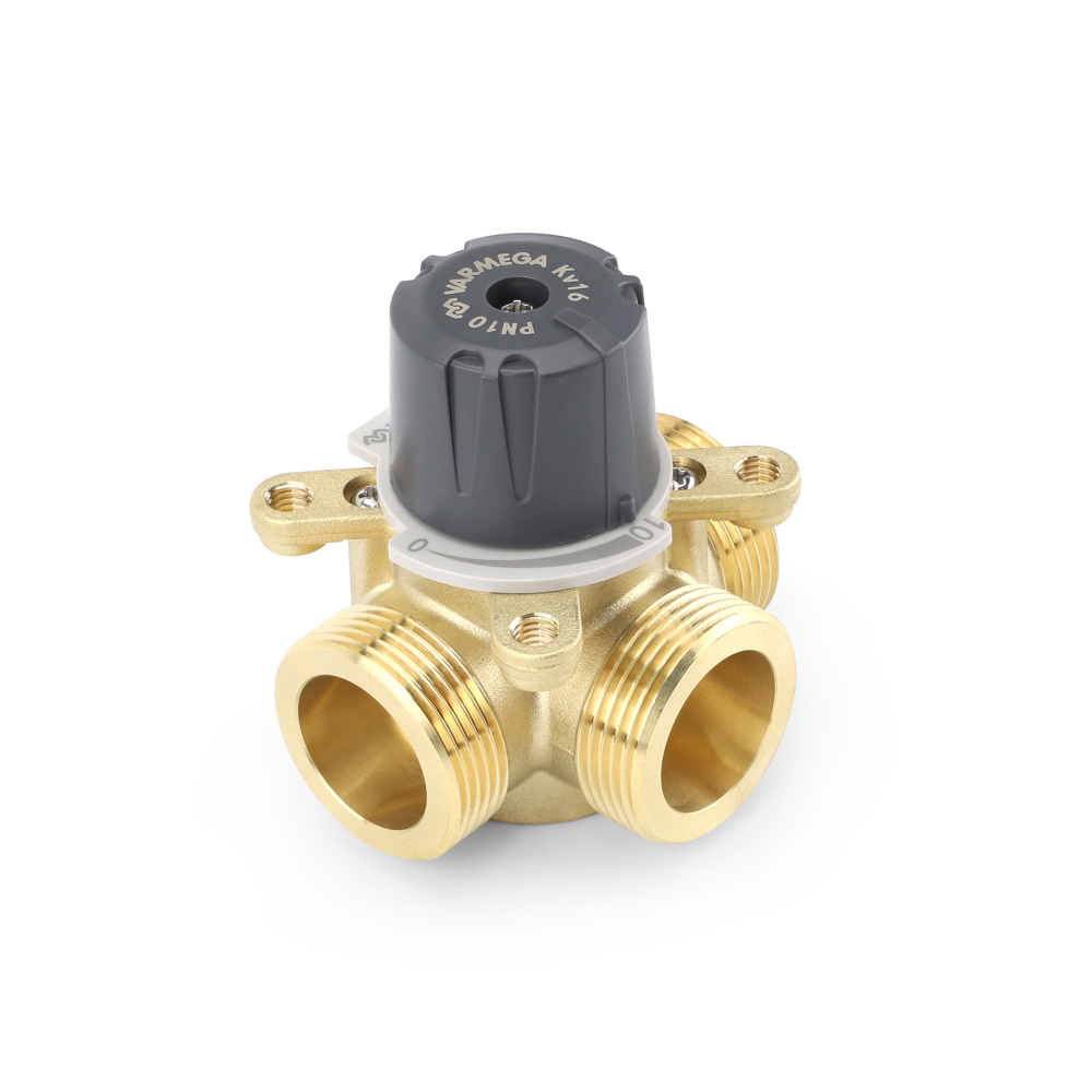 Трехходовой поворотный клапан Varmega VMMV02-0707160, НР 1 1/4"