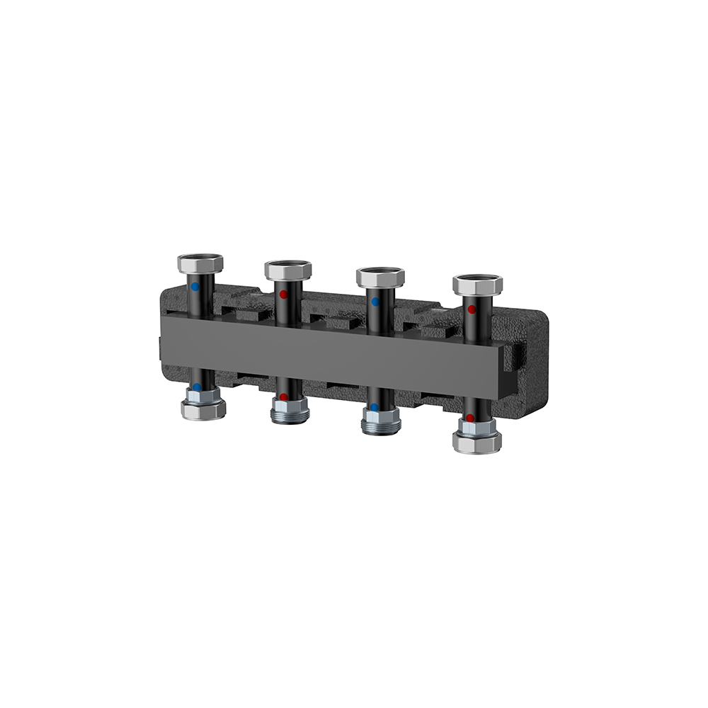 Распределительный коллектор Varmega V-Flow VMPG05-000003, до 3 контуров, сталь, с термоизоляцией