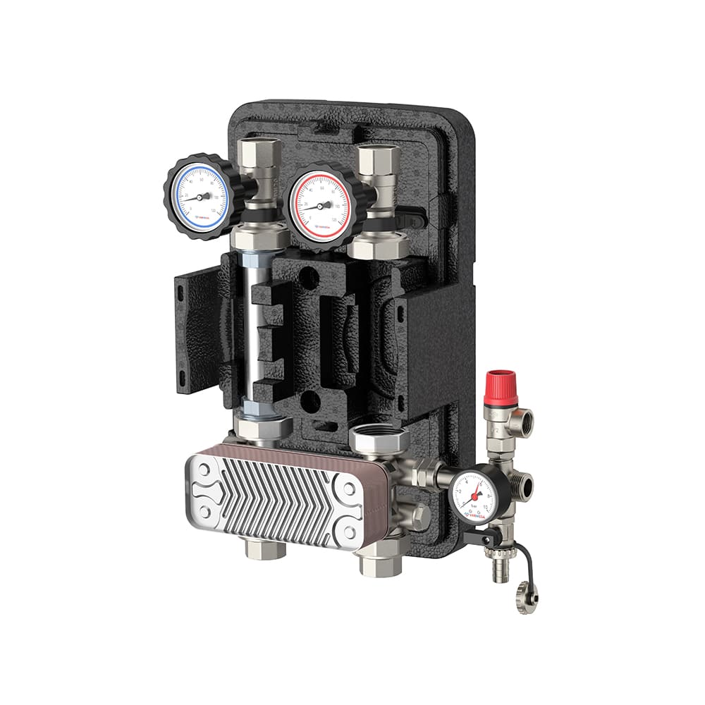 Насосная группа Varmega V-Flow VMPG13-252000, с теплообменником, DN25, 20 пластин, нержавеющая сталь, без насоса