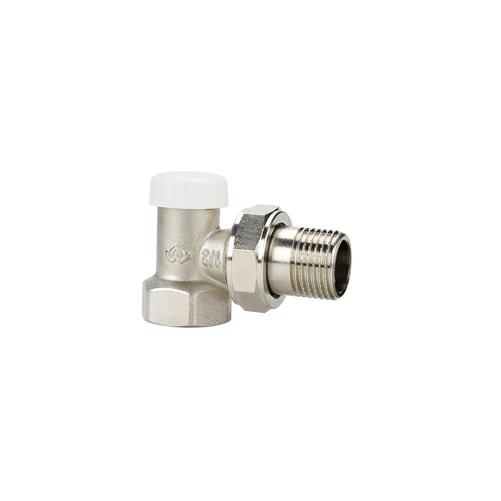 Запорный радиаторный клапан, угловой, 1/2", в упаковке 1