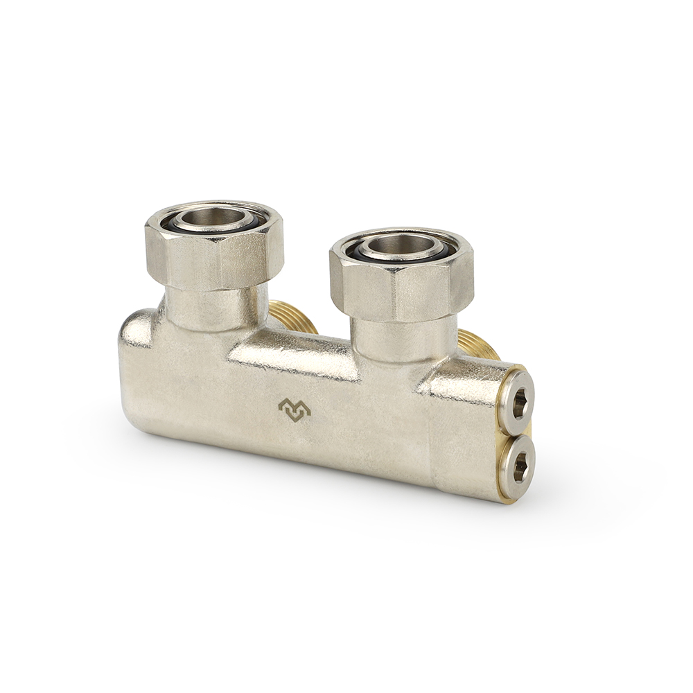 Узел нижнего подключения перекрестный, угловой, 3/4"EKх3/4"EK, в упаковке 1