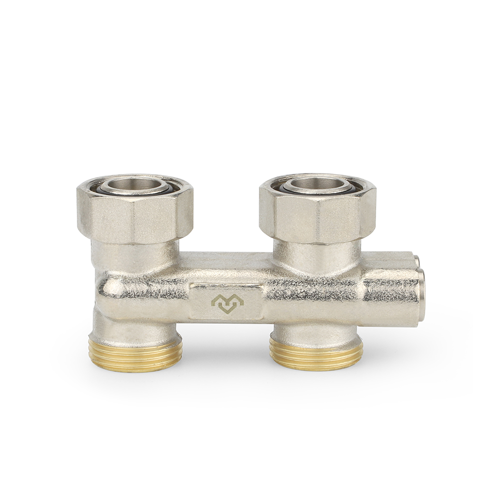 Узел нижнего подключения перекрестный, прямой, 3/4"EKх3/4"EK, в упаковке 1