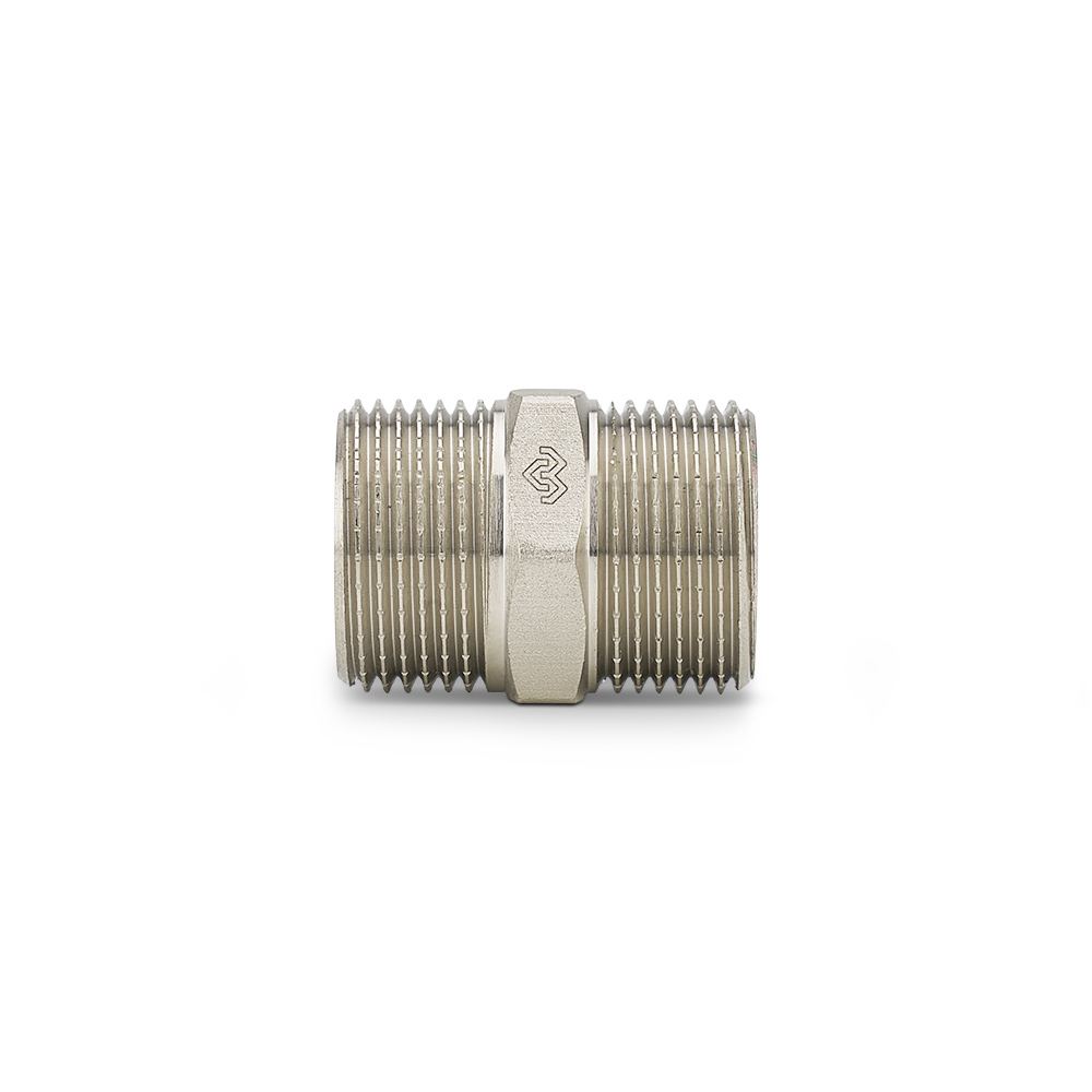 Ниппель равносторонний Varmega 1", VMTF29-N000606, никелированный, удлиненный