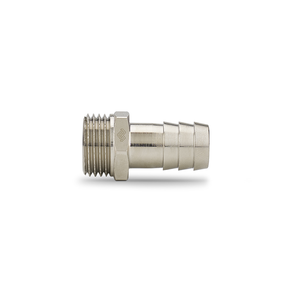 Штуцер с наружной резьбой Varmega НР 3/4"x20 мм, VMTF45-N000520, никелированный
